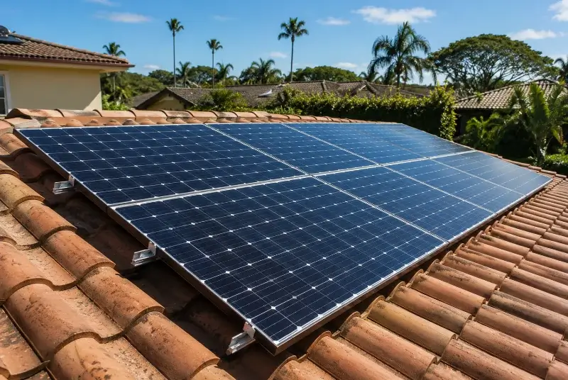 Installation de panneaux solaires à Escou